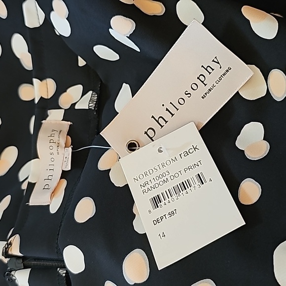 Philosophy Republic Random Dot Print Skirt Size 14 - Picture 5 of 5